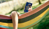 reading in a hammock